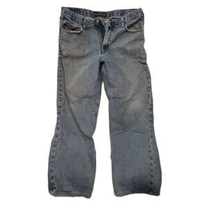 Real Ranch Straight Blue Jeans Mens 34x28